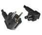 Preview: Síťový kabel Europe CEE 7/7 90° na C5 úhlový, 0,75 mm², VDE, černý, délka 1,80 m